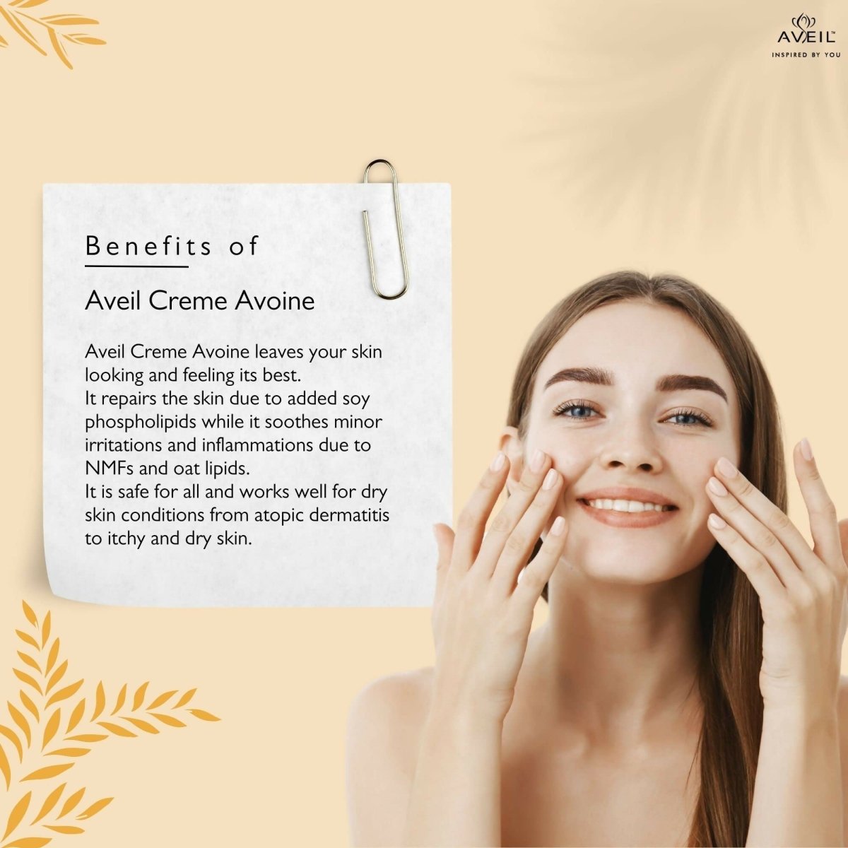 Aveil Creme Avoine Oat Meal Body Moisturizer