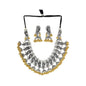 Mominos Fashion Parrot Design Choker Necklace Set With Golden Ghungoo