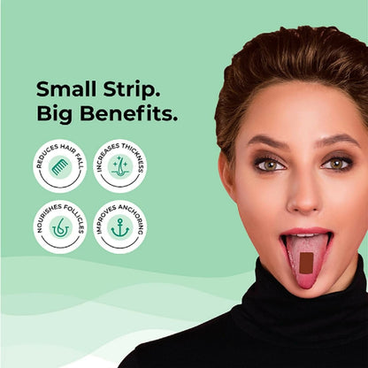 Wellbeing Nutrition Melts Healthy Hair & Hair Fall Control Strips Combo