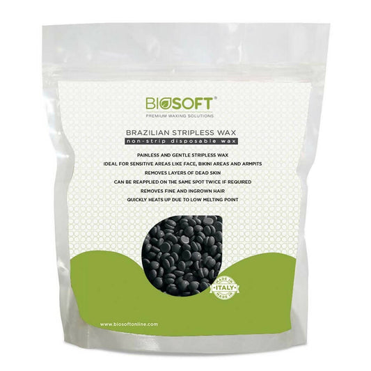 Biosoft Brazillian Stripless Wax - Charcoal