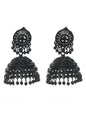 Mominos Fashion Johar Kamal Latest Design Black Color Jhumkas