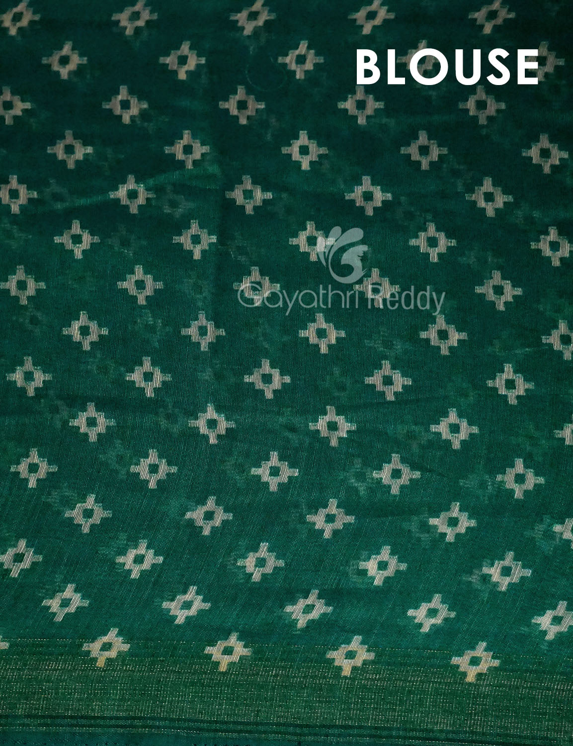 Off-White Red Striped Semi Chanderi Saree By Gayathri Reddy Designer Studio