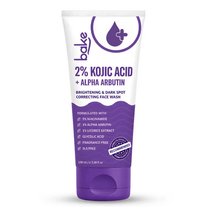 Bake 2% Kojic Acid Face Wash With Alpha Arbutin