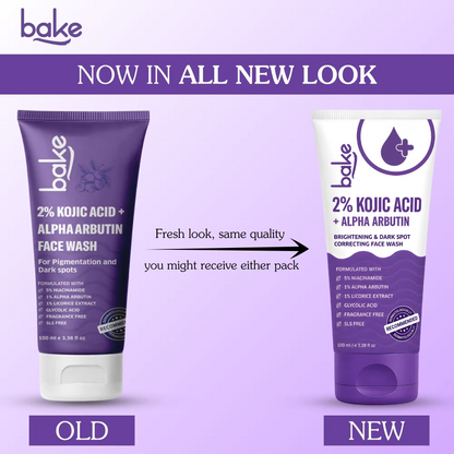 Bake 2% Kojic Acid Face Wash With Alpha Arbutin