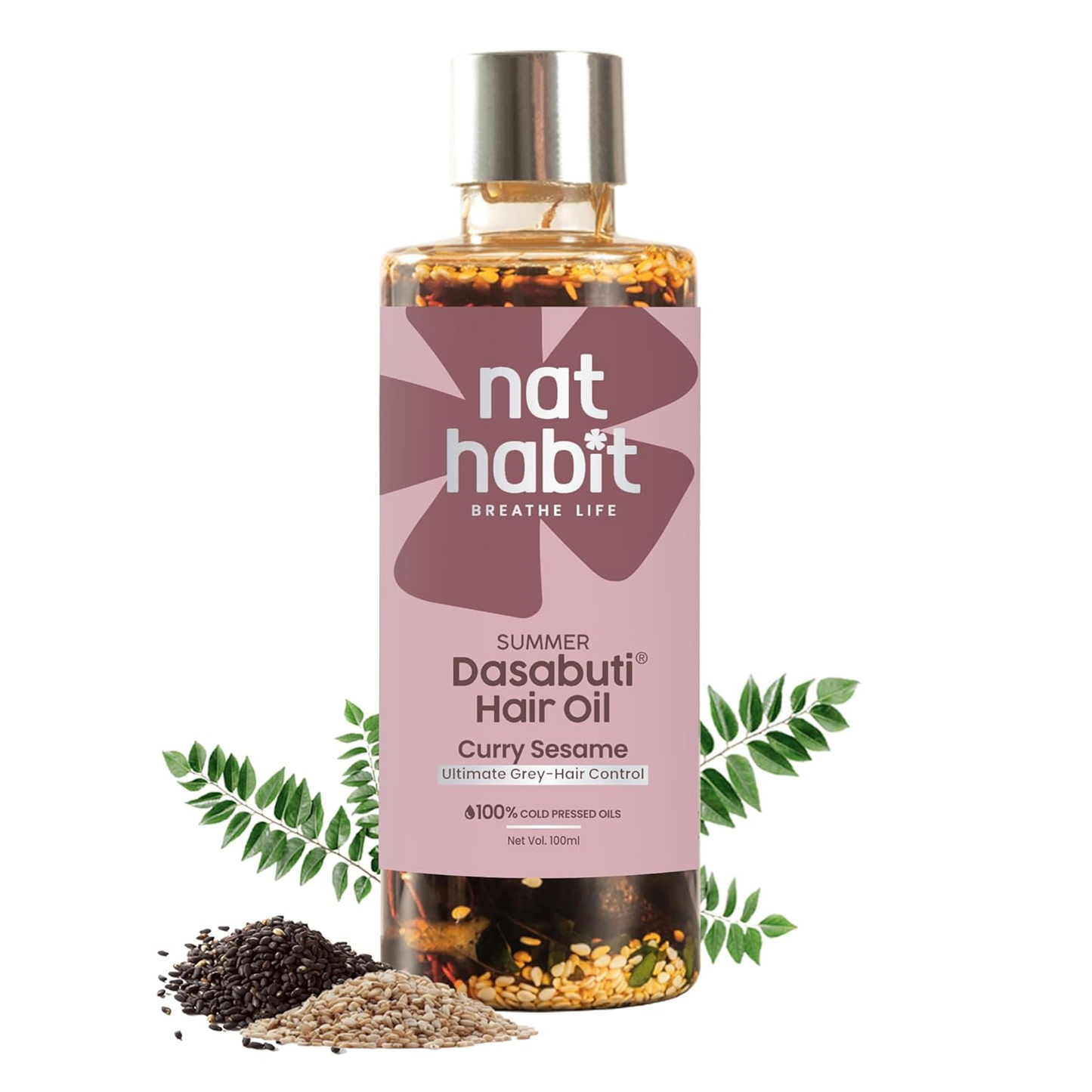Nat Habit Curry Sesame Summer Hair Oil