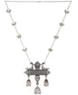 Silver-Plated Alloy Long Designer Oxidised Necklace - The Pari