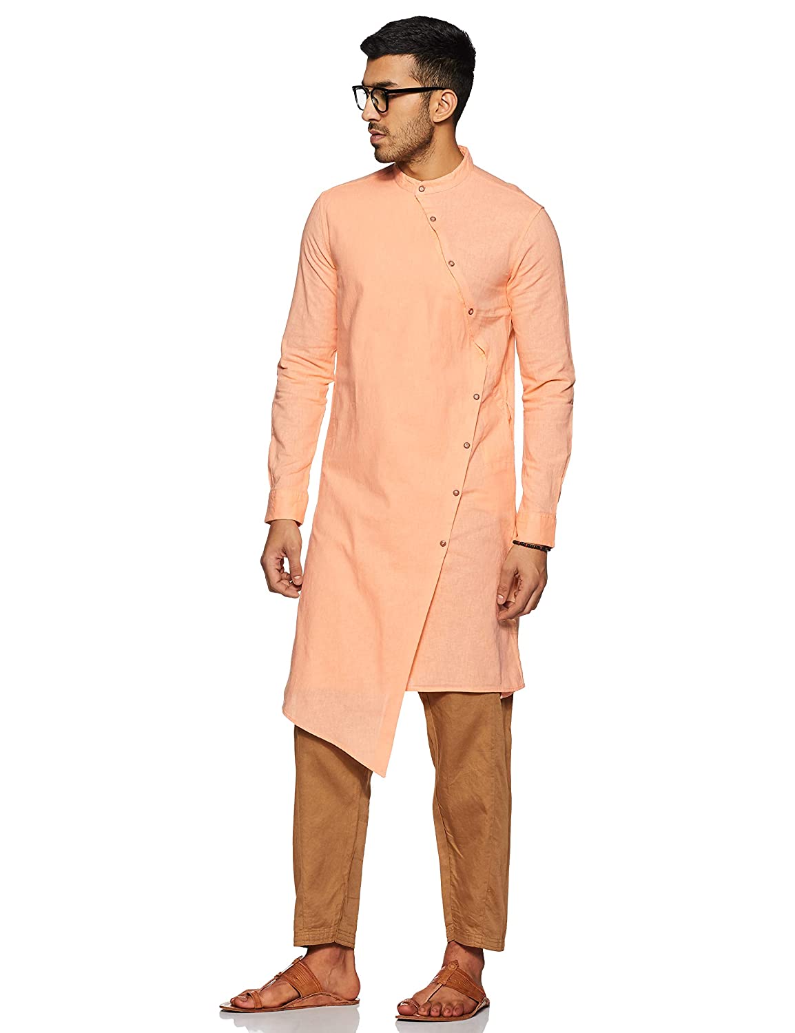 The Indian Garage Co Men Melon Kurta