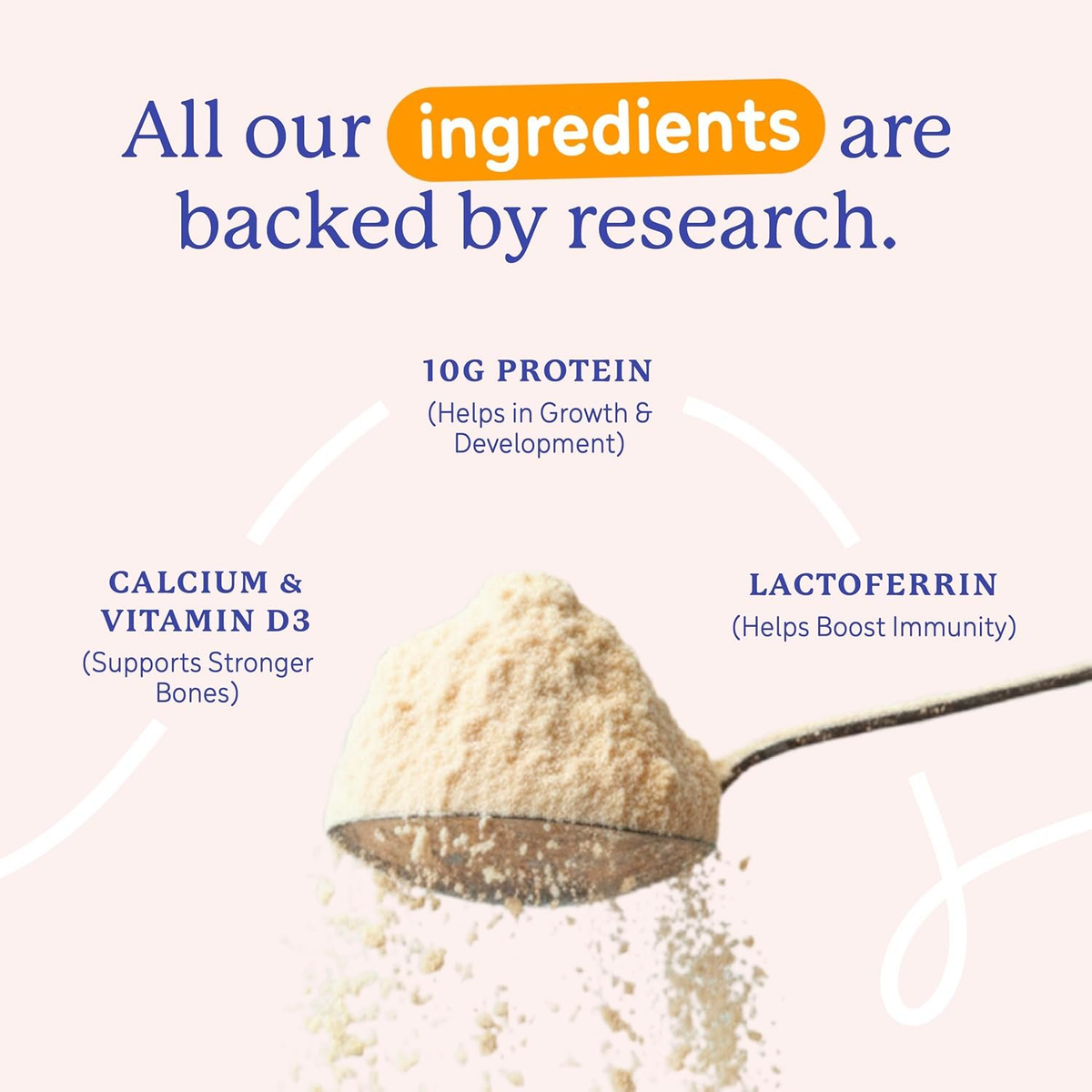 Gritzo SuperMilk Height+ (7-9y Girls), 10g Protein (Creamy Vanilla)
