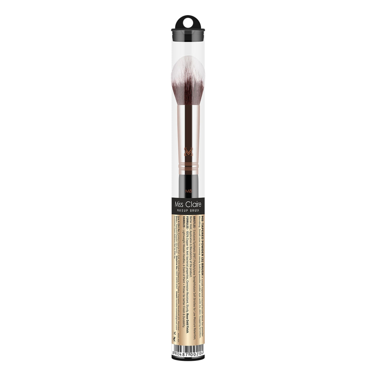 Miss Claire M8 - Tapered Powder (S) Brush - Rose Gold