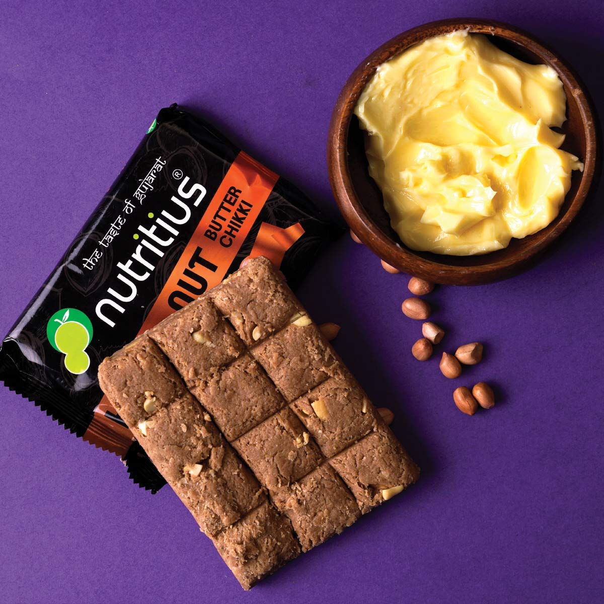 Nutritius Hazelnut Butter & Sukha MEWA Chikkis, 125 Grams (Pack of 3) - Starter Pack