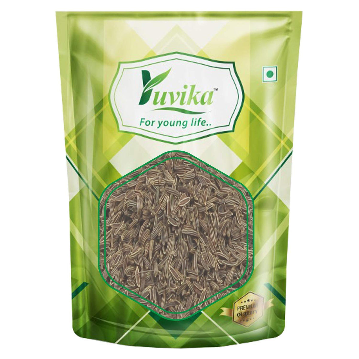 Yuvika Shahi Jeera | Jeera Kala Asli - Centratherum Anthelminticum - Green Cumin