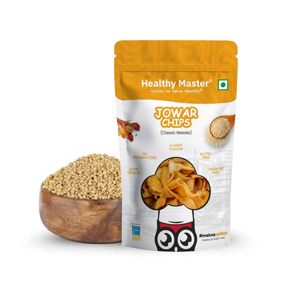 Healthy Master Light & Crispy Jowar Chips | Millet Snacks