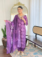 The52 Women's Gorgeous Rayon Embroidery Straight Kurta with Pant And Dupatta Set