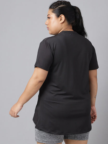 MKH Plus Size Drop-Shoulder Sleeves Dri-FIT Relaxed Fit Training T-shirt