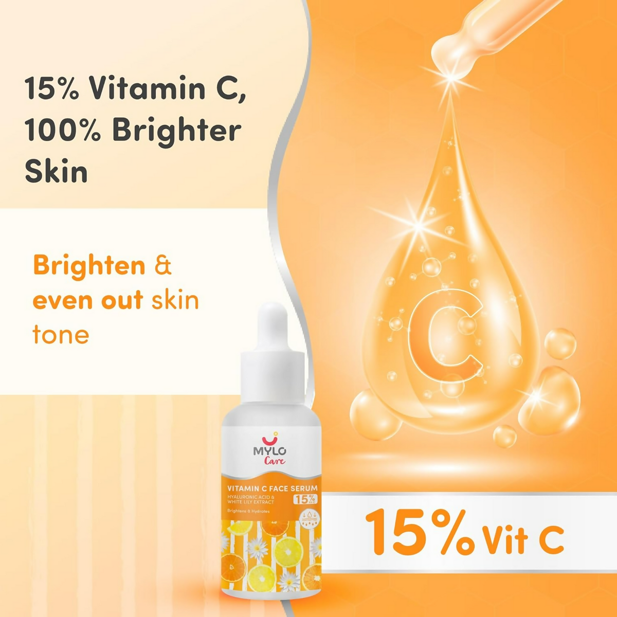 Mylo Care 15% Vitamin C Face Serum