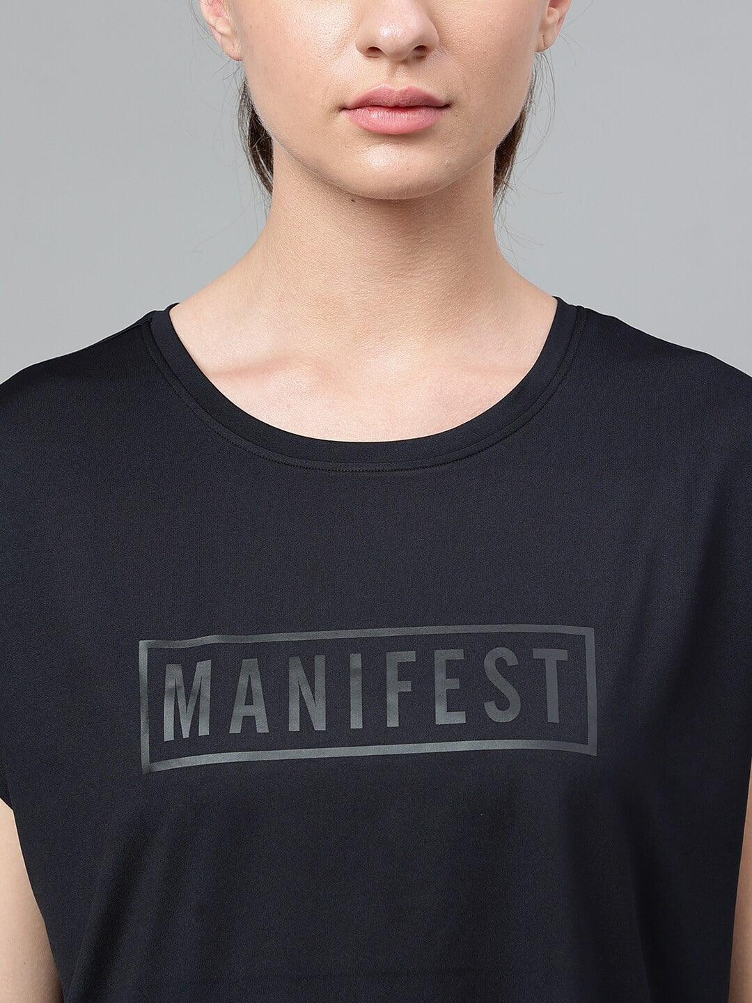 MKH Typography Printed Extended Sleeves Dri-FIT Relaxed Fit T-shirt