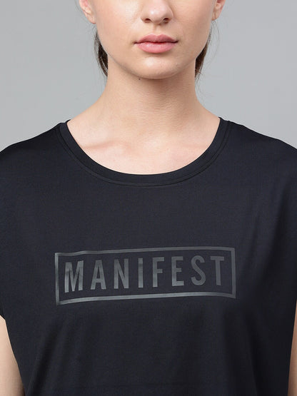 MKH Typography Printed Extended Sleeves Dri-FIT Relaxed Fit T-shirt