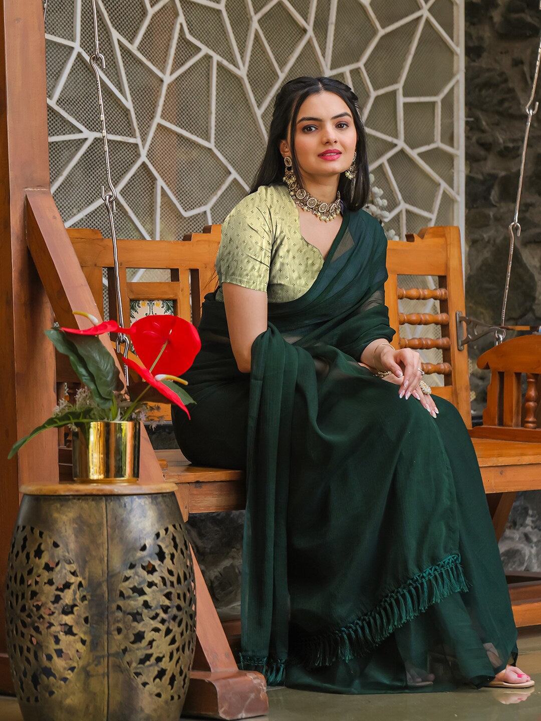 Tikhi Imli No Border Ready to Wear Saree