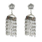 Mominos Fashion Johar Kamal Lotus Design Earrings With Pearls Jhumkas