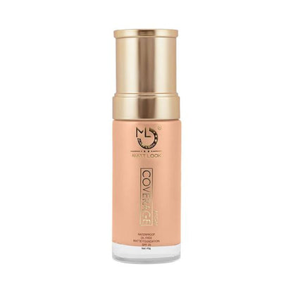 Matt Look High Coverage Waterproof Oil Free Matte SPF 25 Foundation - Natural