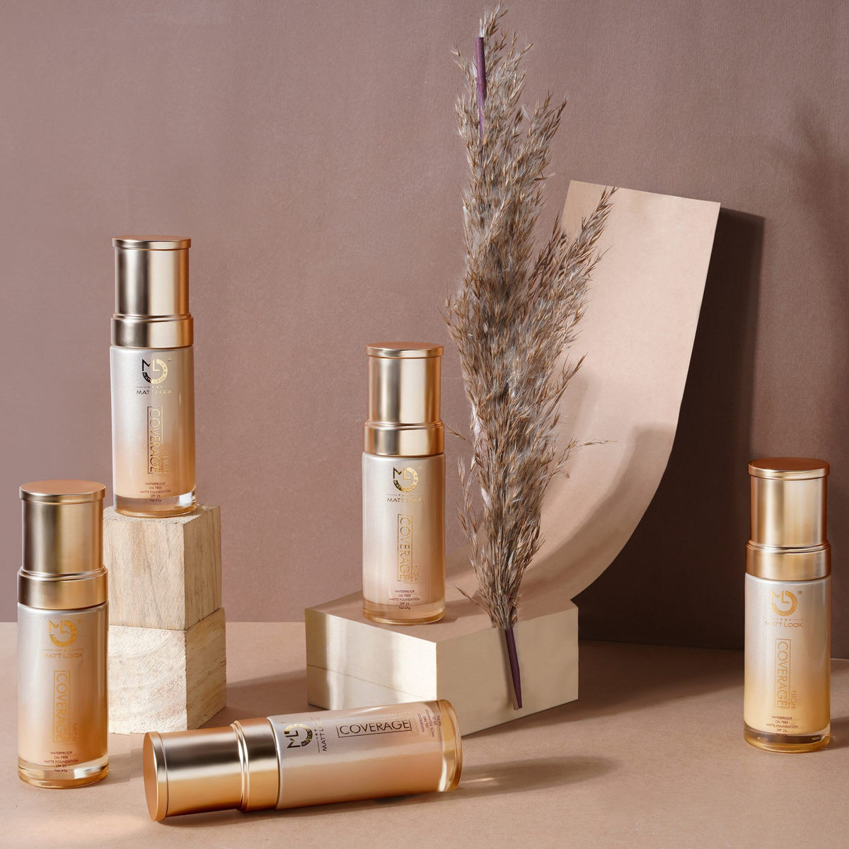 Matt Look High Coverage Waterproof Oil Free Matte SPF 25 Foundation - Natural