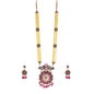 Gold-Polished Alloy Jadau Work Traditional Ethnic Beaded Necklace Set - The Pari