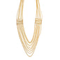 Gold-Polished Alloy Designer Brass Cluster Beads Rani Haar Necklace - The Pari