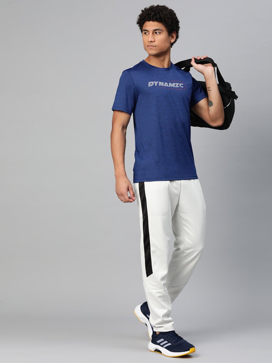 Alcis Typography Printed Anti Static Slim Fit T-shirt