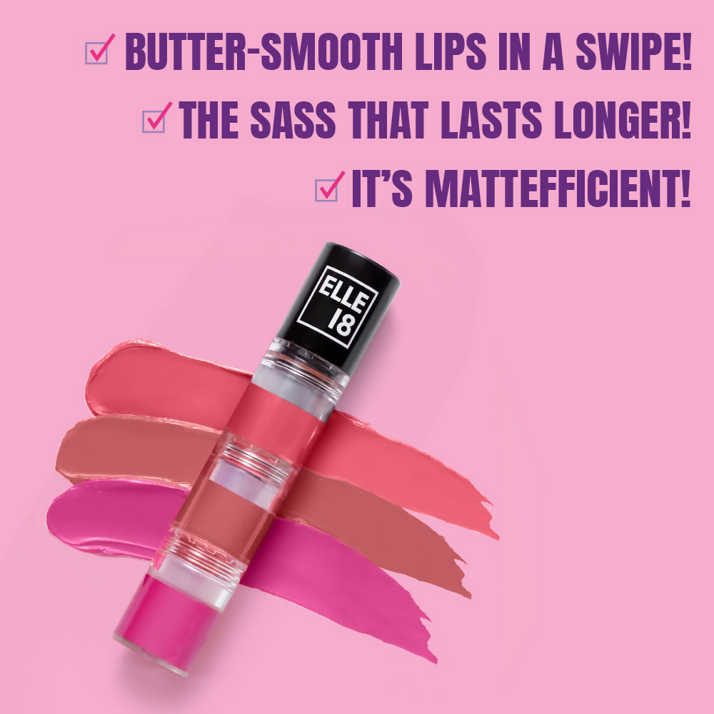 Elle 18 Lit Lip Stack Liquid Lipstick - Getaway