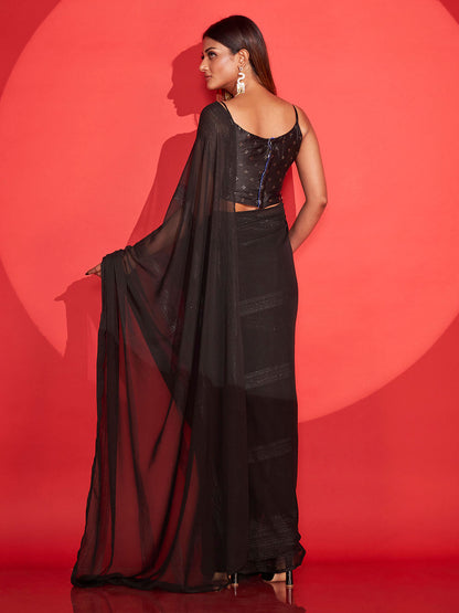 Tikhi Imli Zari Striped Saree