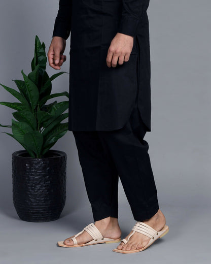 Stepsoft Men'S Off-White Kolhapuri Chappal | Handcrafted Ethnic Leather Wedding Footwear