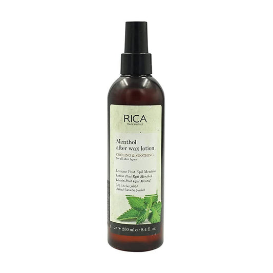 Rica Menthol After Wax Lotion For All Skin Type with Sun flower Oil, Jojoba Oil & Vitamin E