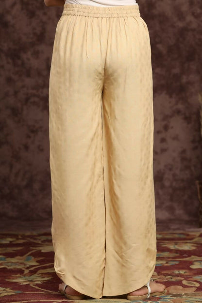 Juniper Gold Ethnic Motif Printed Rayon Tulip Pants