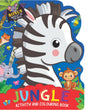 Dreamland Jungle Activity and Colouring Book- Die Cut Animal Shaped Book : Children Interactive & Activity Book