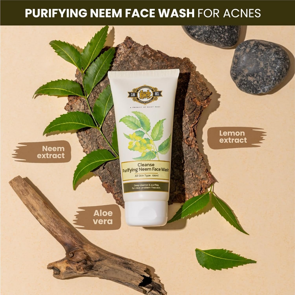 Cleanse Ayurveda Purifying Neem Face Wash