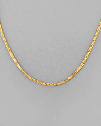 VOJ Gold-Polished Snake Chain For Women