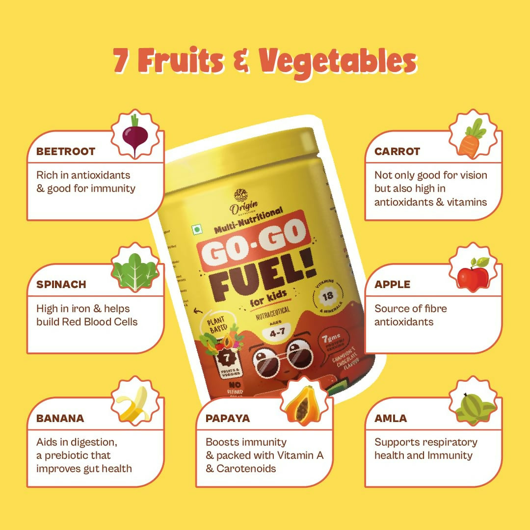 Origin Nutrition Multi Nutritional Go Go Fuel Health Drink For Kids, Ages 4-7 Yrs