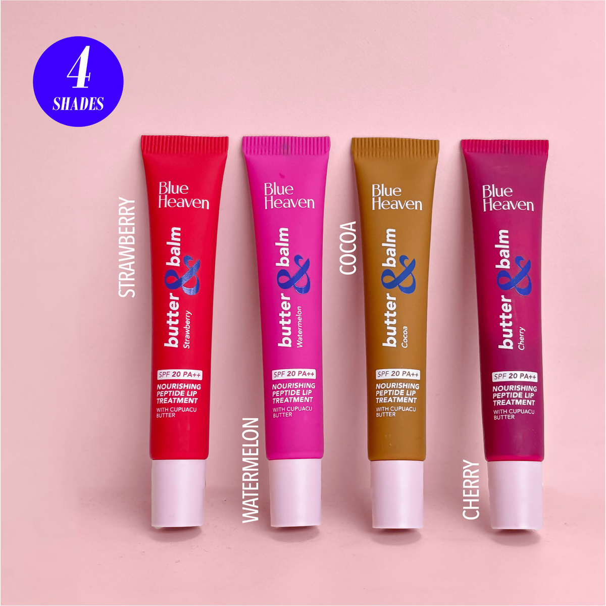 Blue Heaven Butter & Balm Peptide Based Tinted Lip Balm With Spf 20 Pa++ - Watermelon