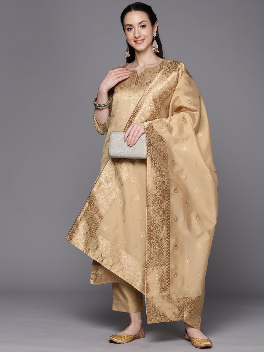 Ahalyaa Woven Design Ethnic Motifs Unstitched Dress Material