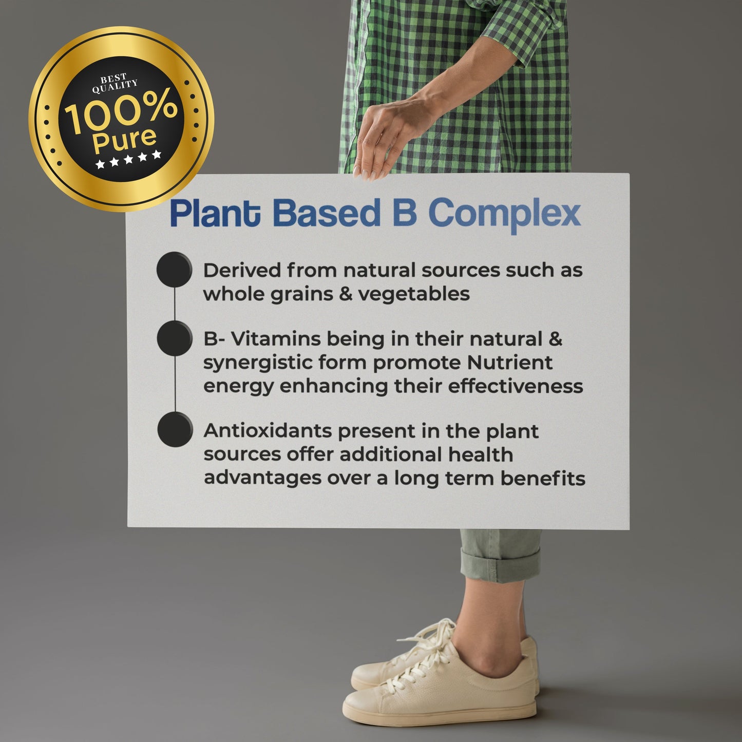 Health Veda Organics Plant Based B-Complex Tablets