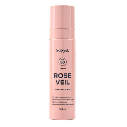 Solved Labs Rose Veil SPF 50 Sunscreen Rose Mist
