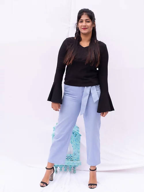 Diva Globe Denim Straight Cut Trouser