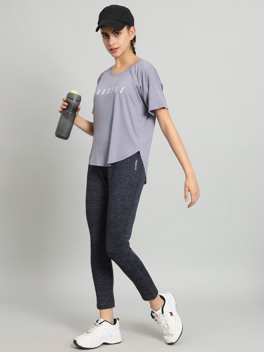 MKH Typography Printed Drop Shoulder Sleeves Dri-Fit Relaxed Fit T-shirt