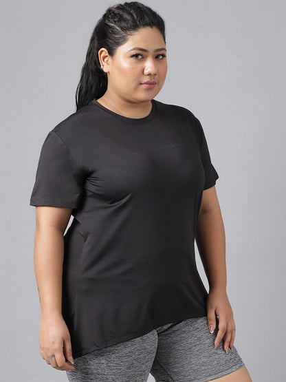 MKH Plus Size Drop-Shoulder Sleeves Dri-FIT Relaxed Fit Training T-shirt