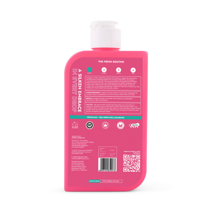 FreshLuxe Silk Bodywash Exfoliating & Hyderation Jojoba, Camomile & Ylang Ylang