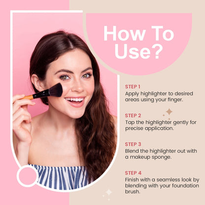 Matt Look Lumi 4 Baked Blusher & Highlighter - Cherry Pop