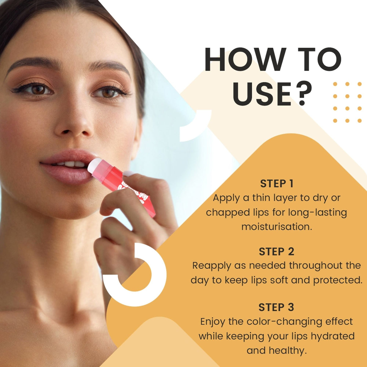 Matt Look Balm Vibes Color Change Lip Balm - Peach Nectar