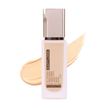 Matt Look Bare Canvas Hydra Foundation - Peach Glow