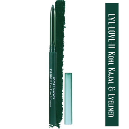 Matt Look Eye Love It Kohl Kajal & Eyeliner - Green