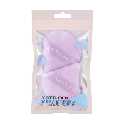 Matt Look Pizza Clouds Powder Mauve Puff - Pack Of 2